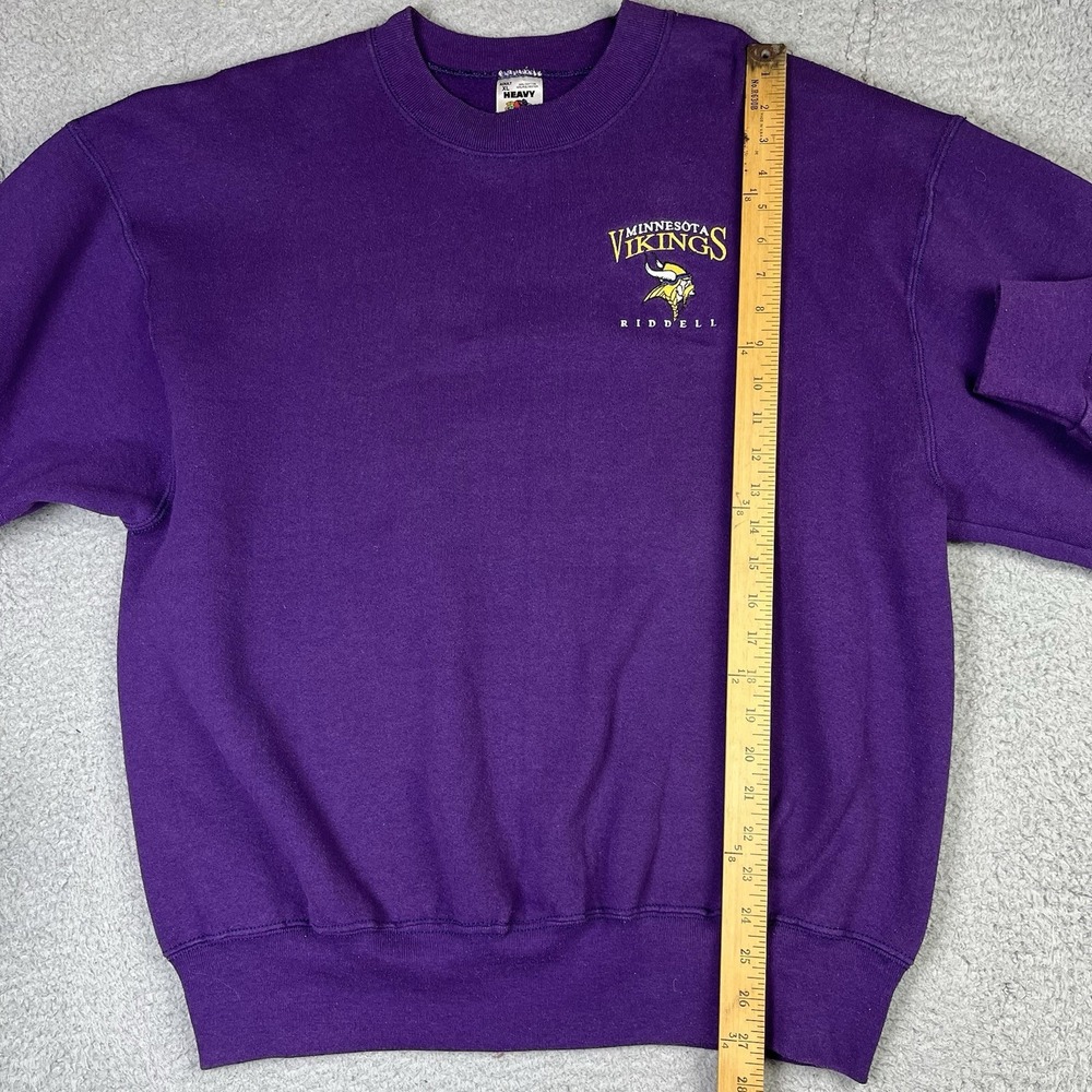 Vintage Minnesota Vikings Sweater Riddell NFL Football Pullover Size XL - Picture 7 of 7